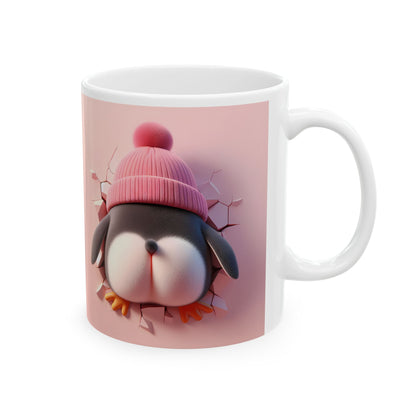 Cute Penguin Ceramic Mug - Perfect Gift for Animal Lovers - Valentine Gift (11oz)