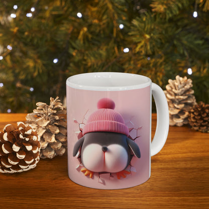 Cute Penguin Ceramic Mug - Perfect Gift for Animal Lovers - Valentine Gift (11oz)