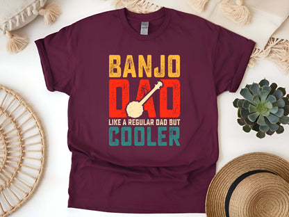 Banjo Dad T-Shirt – Funny Father’s Day Gift, Banjo Player Shirt, Bluegrass Music Tee, Dad Musician Gift, Folk Instrument Lover Shirt