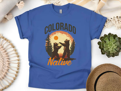 Colorado Native Bear T-Shirt – Outdoor Hiking Tee, Wildlife Mountain Adventure Shirt, Nature Lover Gift, Unisex Camping Graphic Tee