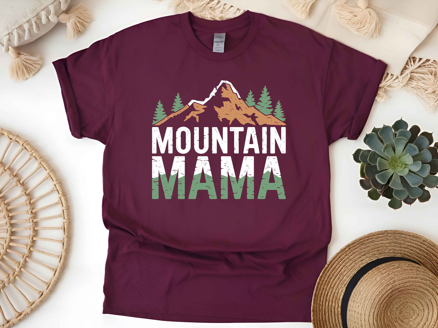 Mountain Mama Shirt, Outdoors Hiking Tee, Nature Lover T-Shirt, Adventure Wilderness Gift, Unisex Camping Explorer Tee