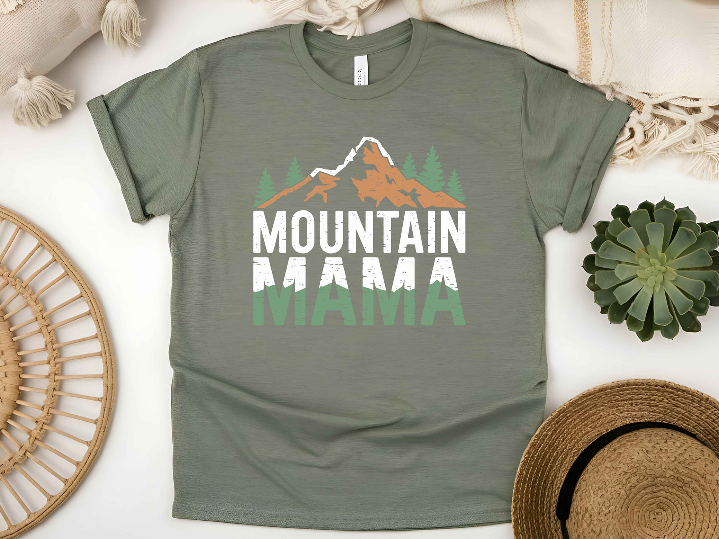 Mountain Mama Shirt, Outdoors Hiking Tee, Nature Lover T-Shirt, Adventure Wilderness Gift, Unisex Camping Explorer Tee