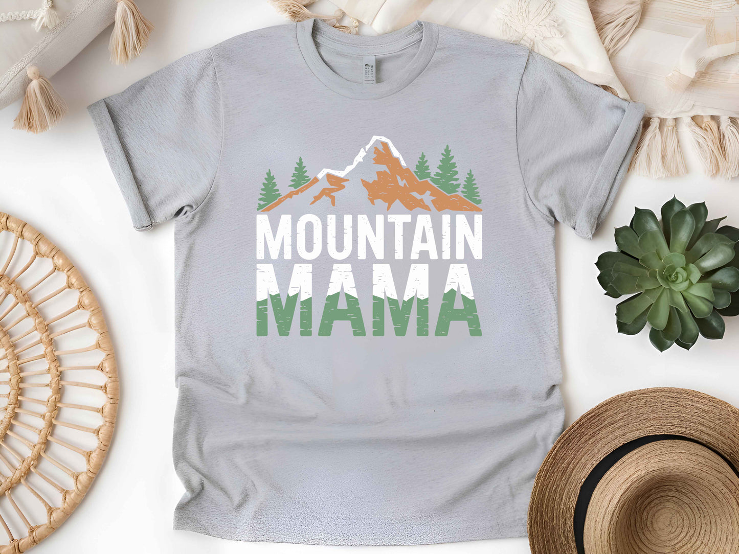 Mountain Mama Shirt, Outdoors Hiking Tee, Nature Lover T-Shirt, Adventure Wilderness Gift, Unisex Camping Explorer Tee