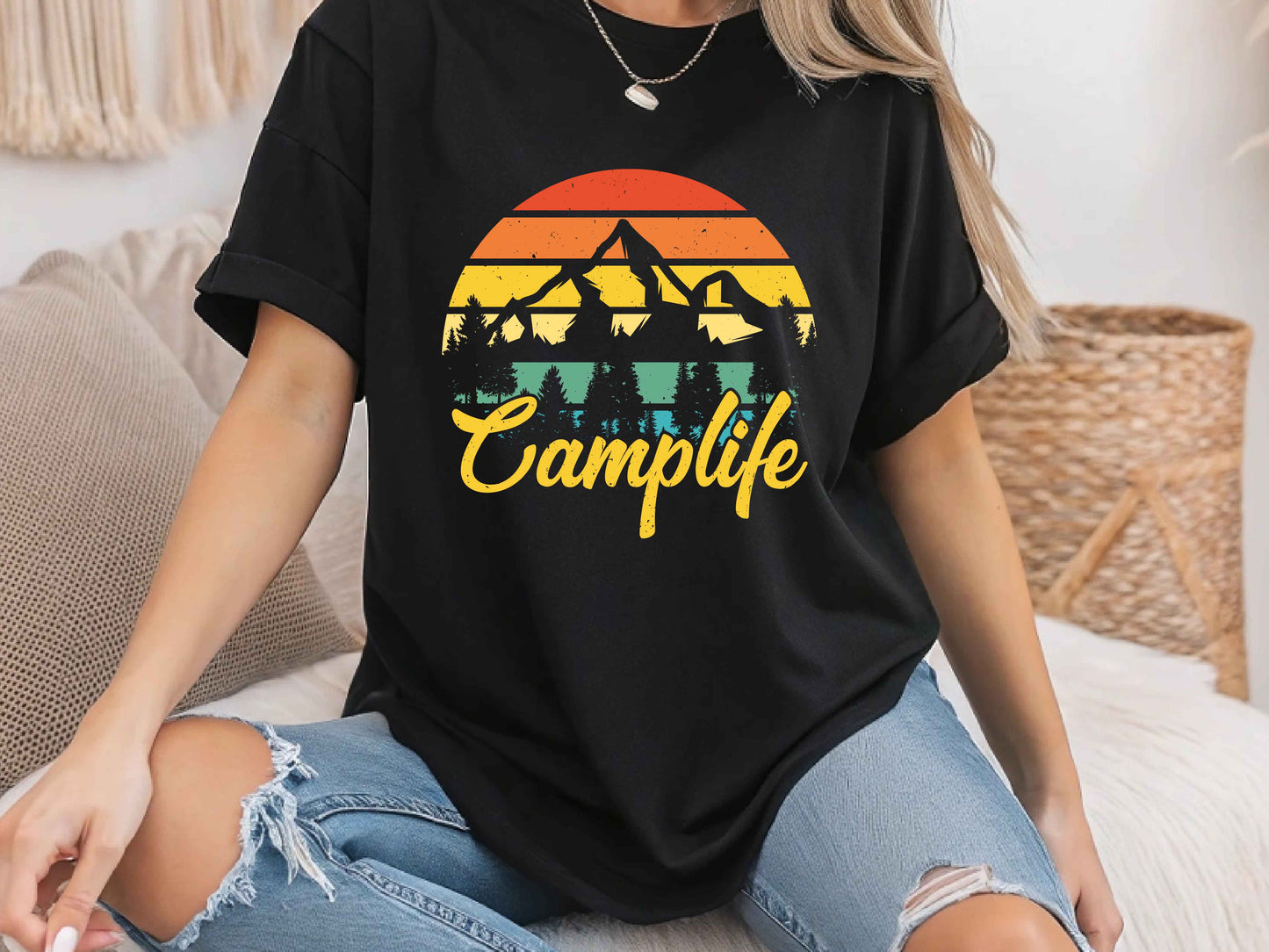 Retro Camping Shirt, Hiking Nature Tee, Outdoor Adventure T-Shirt, Vintage Wilderness Gift, Unisex Mountain Explorer Tee