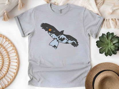 Eagle Adventure Shirt, Outdoor Nature Lover Tee, Wildlife Explorer T-Shirt, Hiking Camping Gift, Unisex Wilderness Tee