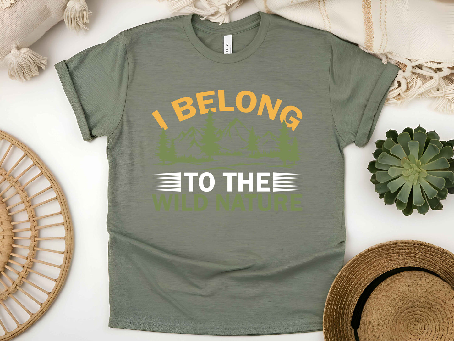 I Belong to the Wild Shirt, Nature Lover Tee, Outdoor Adventure T-Shirt, Wilderness Explorer Gift, Unisex Hiking Camping Tee