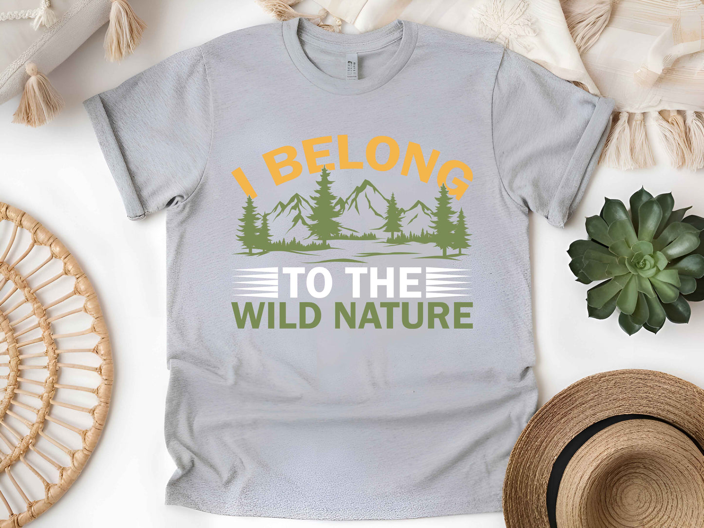 I Belong to the Wild Shirt, Nature Lover Tee, Outdoor Adventure T-Shirt, Wilderness Explorer Gift, Unisex Hiking Camping Tee