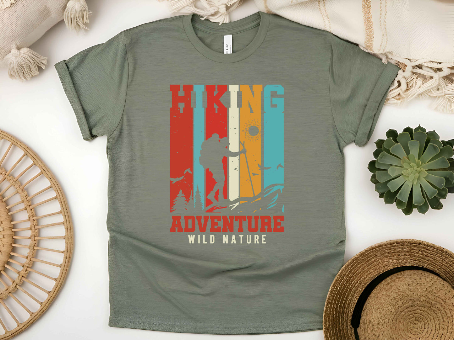 "Hiking Adventure" T-Shirt – Wild Nature Explorer Tee for Hikers & Outdoor Lovers