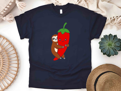 Spicy Sloth Chili Pepper T-Shirt – Funny Hot Sauce Lover Tee