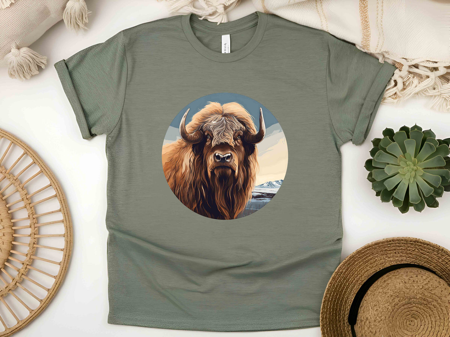 Musk Ox T-Shirt – Arctic Wildlife Lover Tee