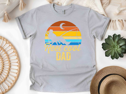 Reel Cool Dad T-Shirt, Funny Fishing Dad Tee, Unisex Father's Day Gift, Fisherman Graphic Shirt, Outdoor Adventure Dad Tee