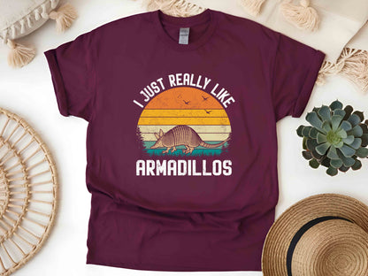 Vintage Armadillo T-Shirt, Retro Armadillo Lover Tee, Funny Animal Graphic Shirt, Unisex Nature Gift, Wildlife Enthusiast Gift