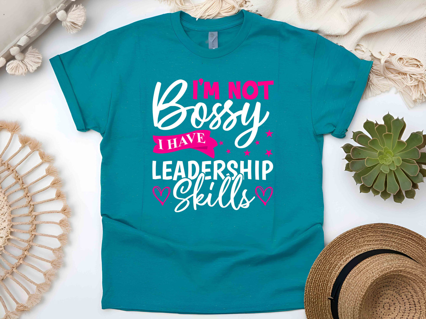 I'm Not Bossy I Have Leadership Skills T-Shirt – Funny Feminist Tee, Sarcastic Unisex Shirt, Empowering Gift for Women