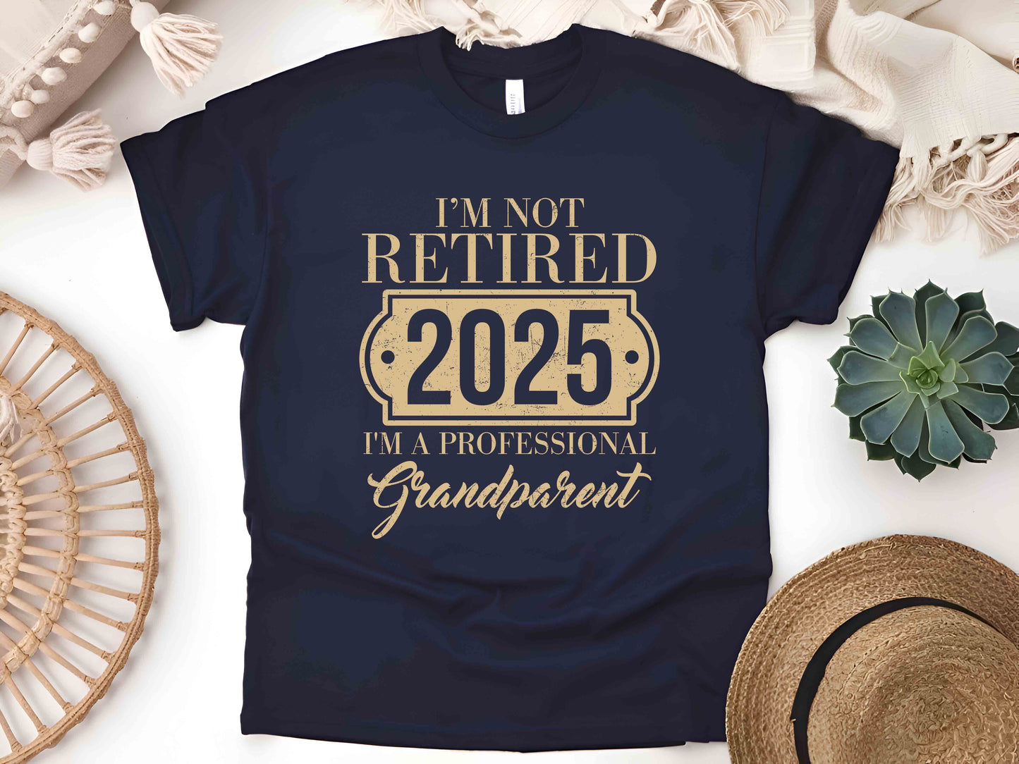 I'm Not Retired I'm a Professional Grandpa T-Shirt – Funny Retirement Gift for Grandfather, Vintage Graphic Tee, Perfect for Proud Granddads