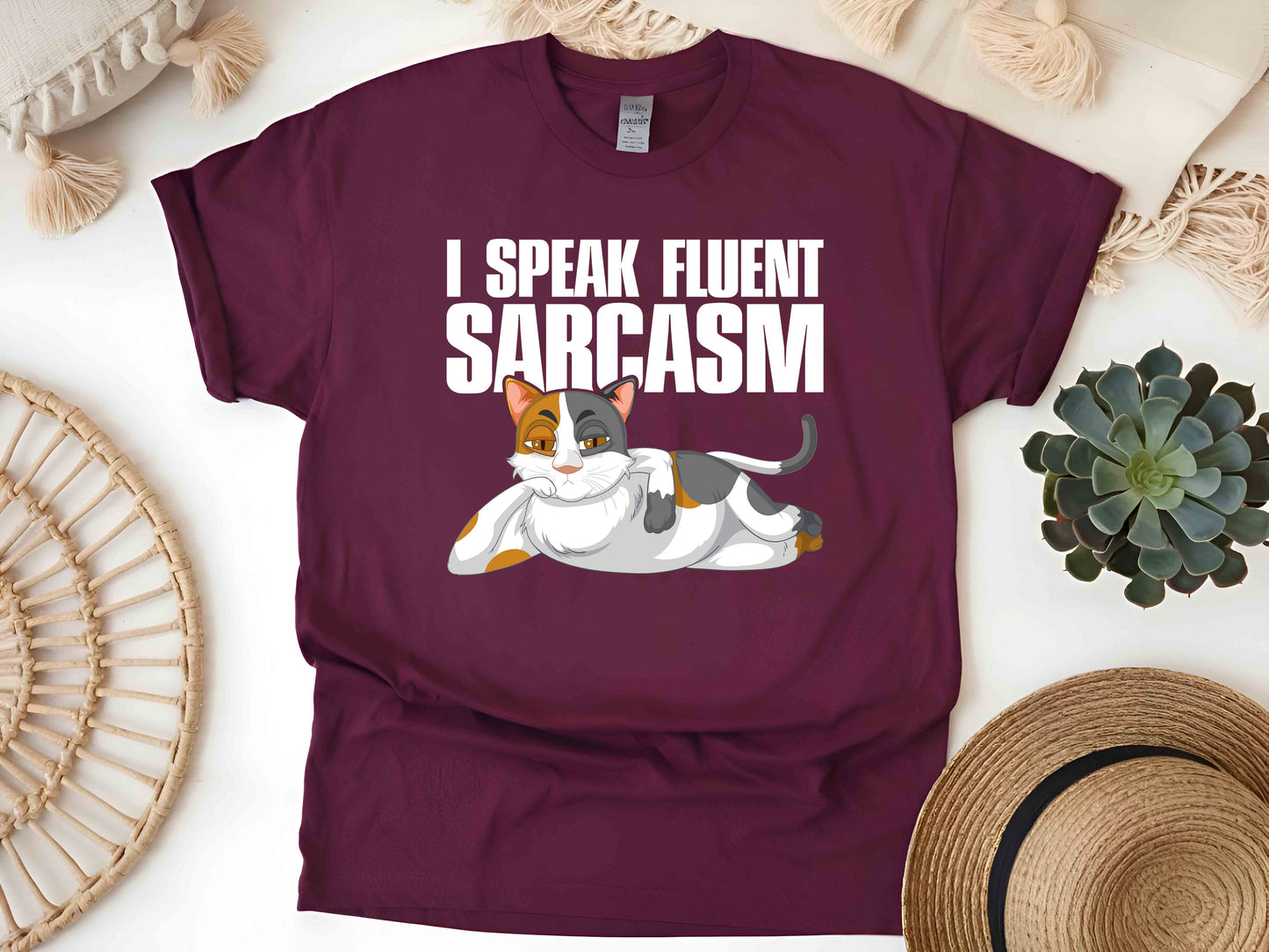 I Speak Fluent Sarcasm T-Shirt – Funny Sassy Tee, Unisex Humor Shirt, Perfect Gift for Sarcasm Lovers, Witty Graphic Top