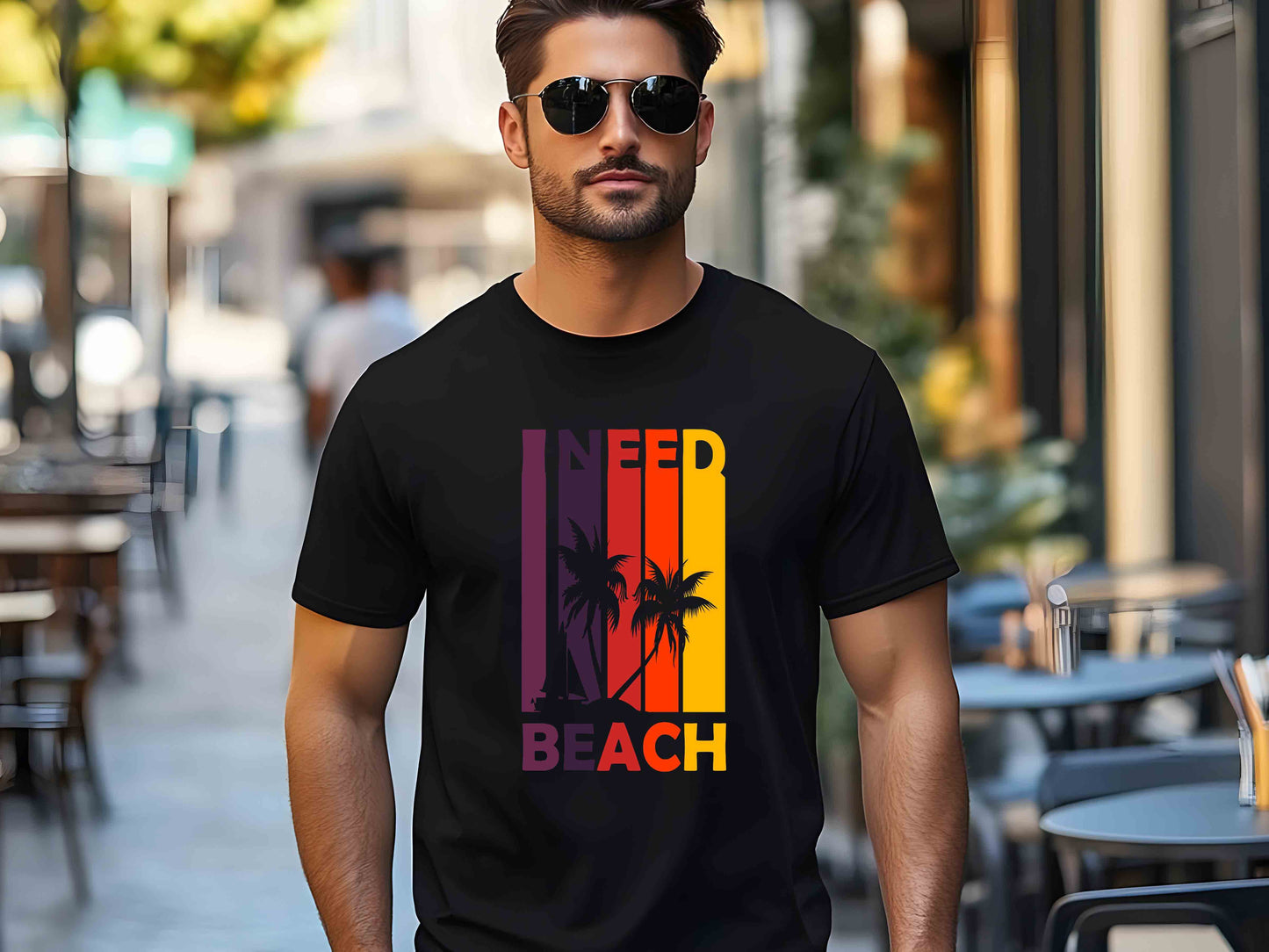 Retro Beach Vibes T-Shirt, Family Summer Vacation Tee, Tropical Paradise Shirt, Matching Beach Trip Apparel