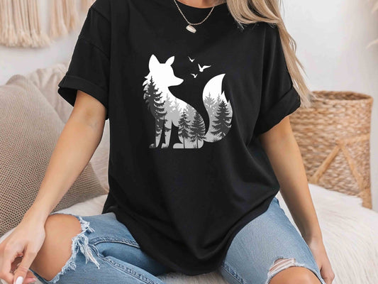 Preserve & Protect Fox Silhouette T-Shirt – Vintage National Park Design, Ideal Gift for Nature Lovers, Outdoor Enthusiasts, and Wildlife Supporters