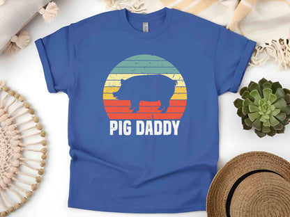 Pig Daddy Shirt, Funny Pig Dad Tee, Pig Owner Gift, Farm Animal T-Shirt, Pig Lover Shirt, Father's Day Pig Gift, Vintage Pig Tee