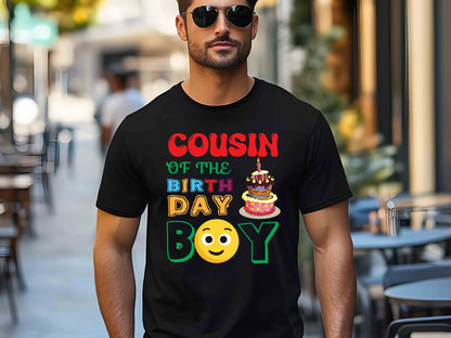 Cousin of the Birthday Girl Shirt, Family Matching Birthday T-Shirt, Kids Party Outfit, Customizable Cousin Tee, Birthday Celebration Apparel