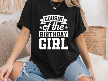 Cousin of the Birthday Boy Shirt, Family Matching Birthday T-Shirt, Kids Birthday Party Outfit, Customizable Cousin Tee, Birthday Celebration Apparel