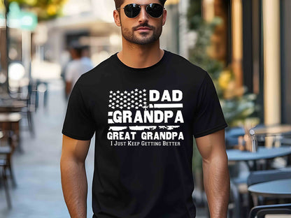 Dad Grandpa and Great Grandpa Shirt, Funny Grandpa Tee, Father's Day Gift, Birthday Gift for Grandpa, Gift from Grandkids, Family T-Shirt