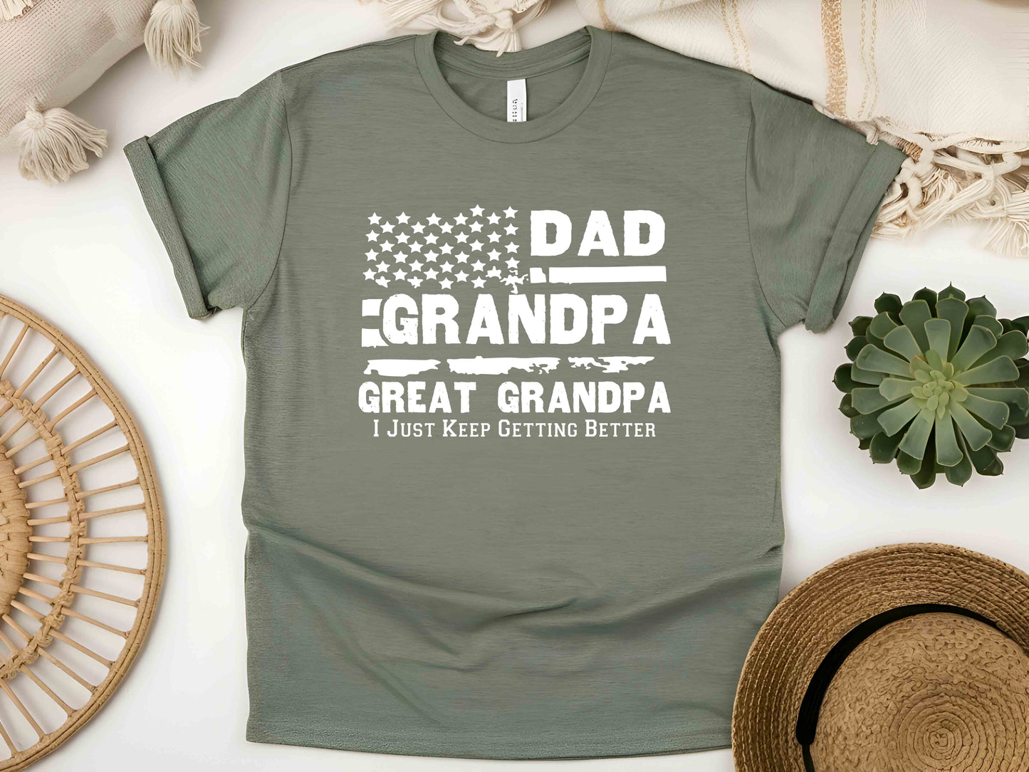 Dad Grandpa and Great Grandpa Shirt, Funny Grandpa Tee, Father's Day Gift, Birthday Gift for Grandpa, Gift from Grandkids, Family T-Shirt