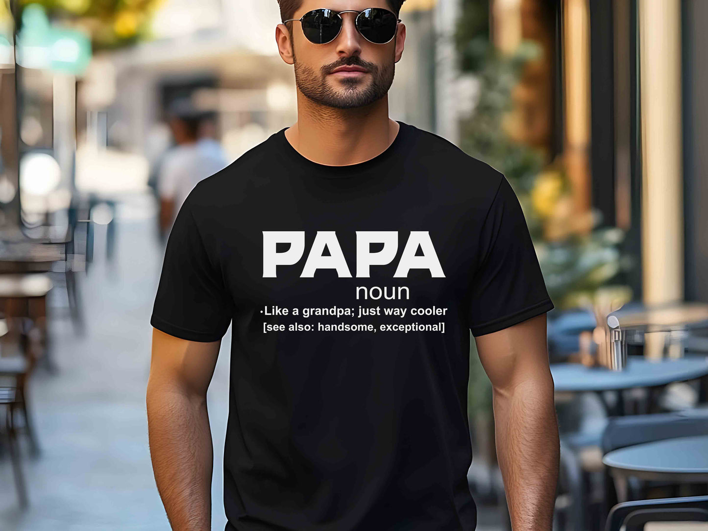 Papa Noun Shirt, Like a Grandfather But Cooler Tee, Funny Papa Definition Shirt, Grandpa Shirt, Father's Day Gift, Papa Gift from Grandkids