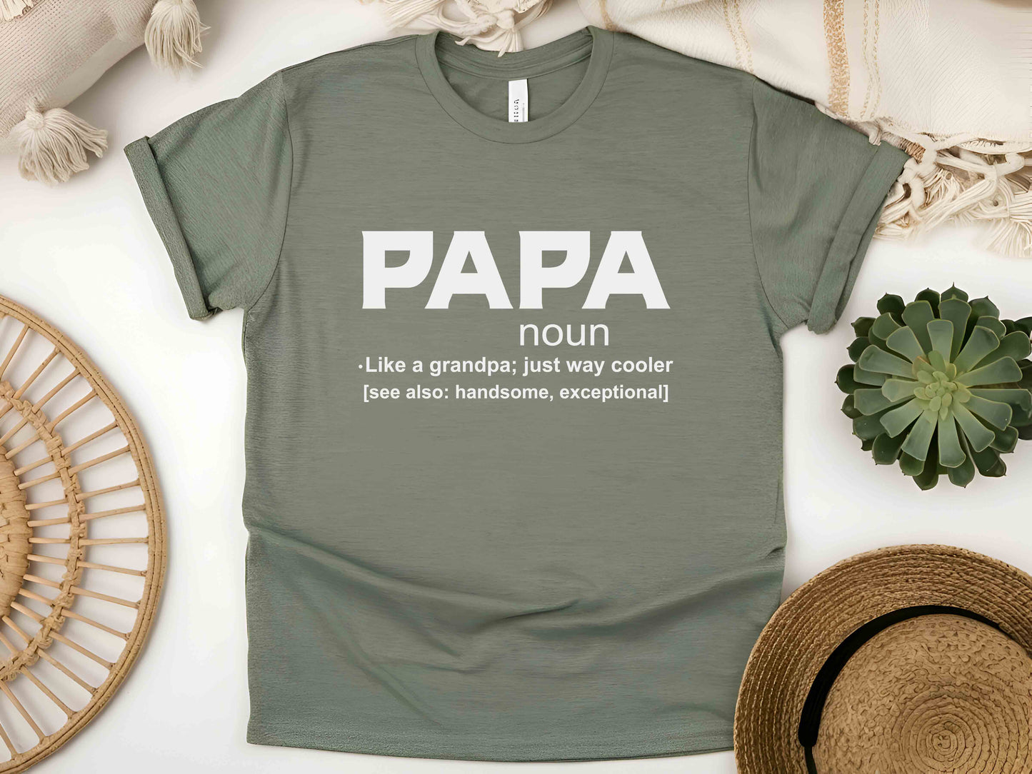 Papa Noun Shirt, Like a Grandfather But Cooler Tee, Funny Papa Definition Shirt, Grandpa Shirt, Father's Day Gift, Papa Gift from Grandkids