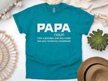 Papa Noun Shirt, Like a Grandfather But Cooler Tee, Funny Papa Definition Shirt, Grandpa Shirt, Father's Day Gift, Papa Gift from Grandkids