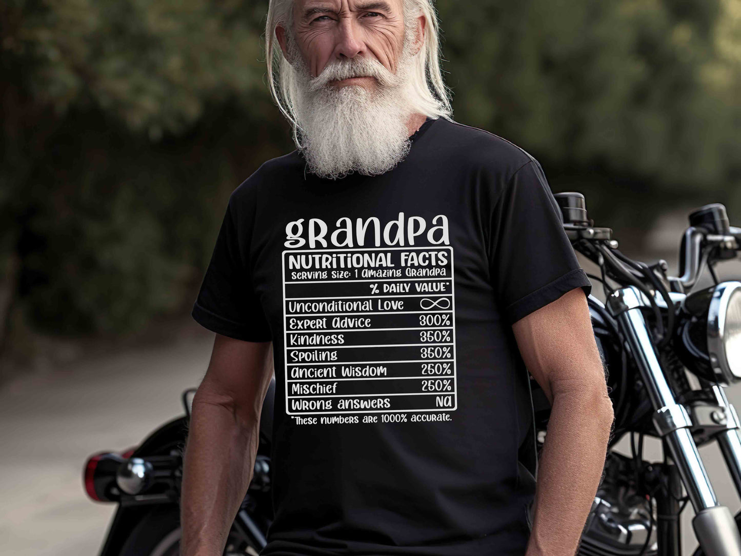 Grandpa Nutrition Facts Shirt, Funny Grandpa Tee, Father's Day Gift, Grandfather T-Shirt, Gift for Grandpa, Birthday Gift, Family Shirt