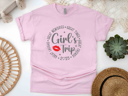 Girls Trip 2025 Shirt, Great Memories Tee, Girls Vacation Shirt, Besties Travel Gift, Matching Girls Weekend Shirt