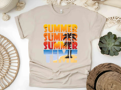 Summer Palm Tree T-Shirt – Funny Vacation Shirt – Gift for Mom, Daughter, Friends