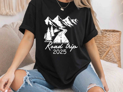 Road Trip 2025 Shirt, Family Vacation Tee, Girls Road Trip Shirt, Travel Adventure Shirt, Group Trip Matching Tee, Traveler Gift