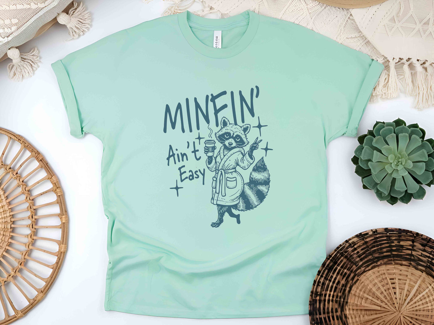 Milfin Ain't Easy Shirt, Funny Mom Shirt, Mom Life Tee, Sassy Mama Shirt, Cute Mother's Day Gift, Raccoon Lover Shirt, Trendy Mom Tee