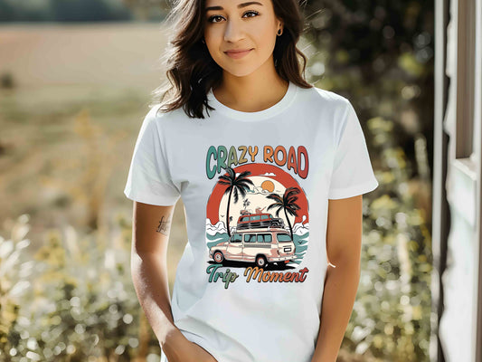 Crazy Road Trip Unisex Tee, Family Road Trip Shirt, Summer Adventure T-Shirt, Travel Lover Gift, Road Trip Car Vacation Tee