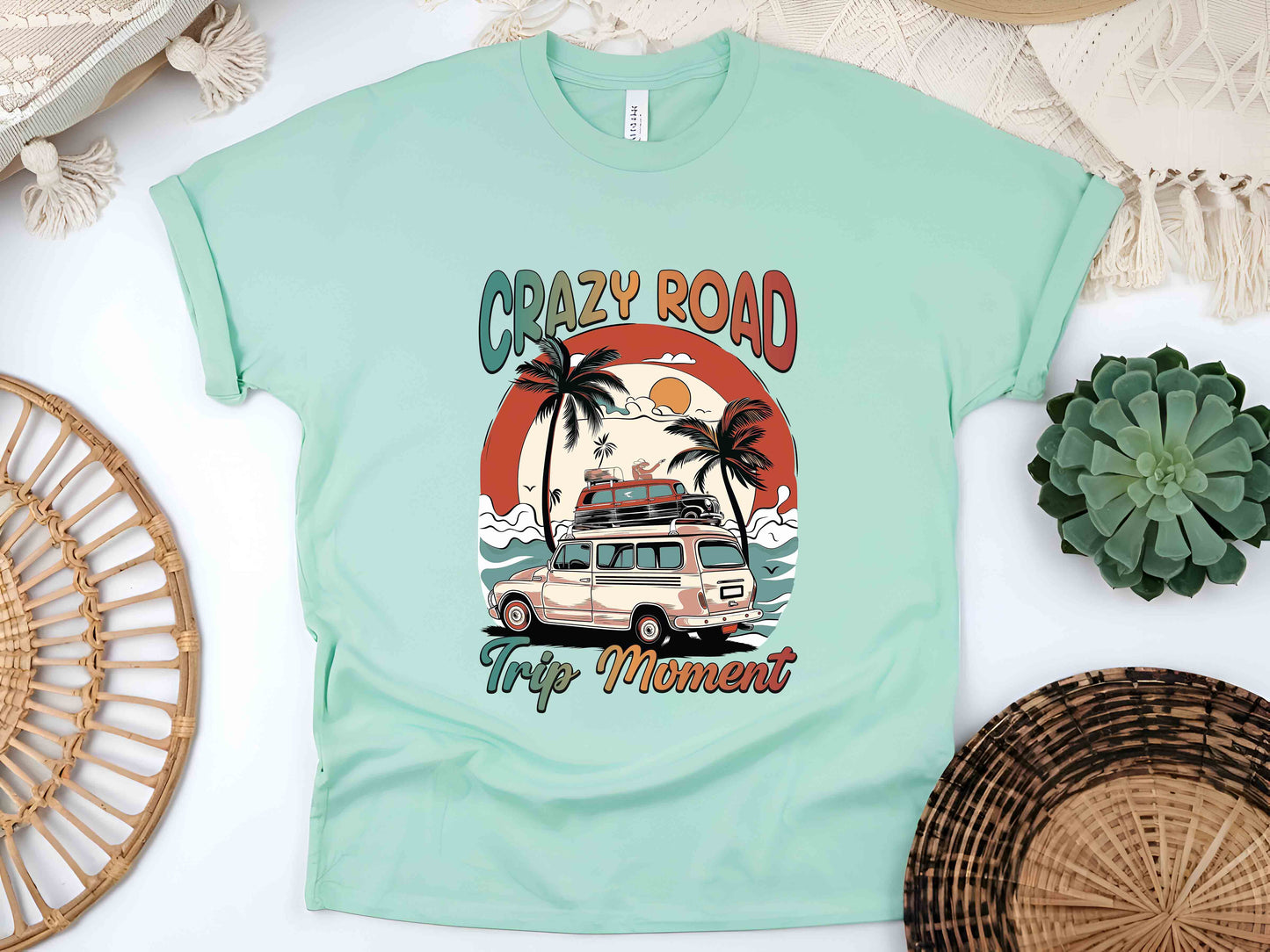 Crazy Road Trip Unisex Tee, Family Road Trip Shirt, Summer Adventure T-Shirt, Travel Lover Gift, Road Trip Car Vacation Tee