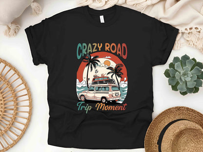 Crazy Road Trip Unisex Tee, Family Road Trip Shirt, Summer Adventure T-Shirt, Travel Lover Gift, Road Trip Car Vacation Tee