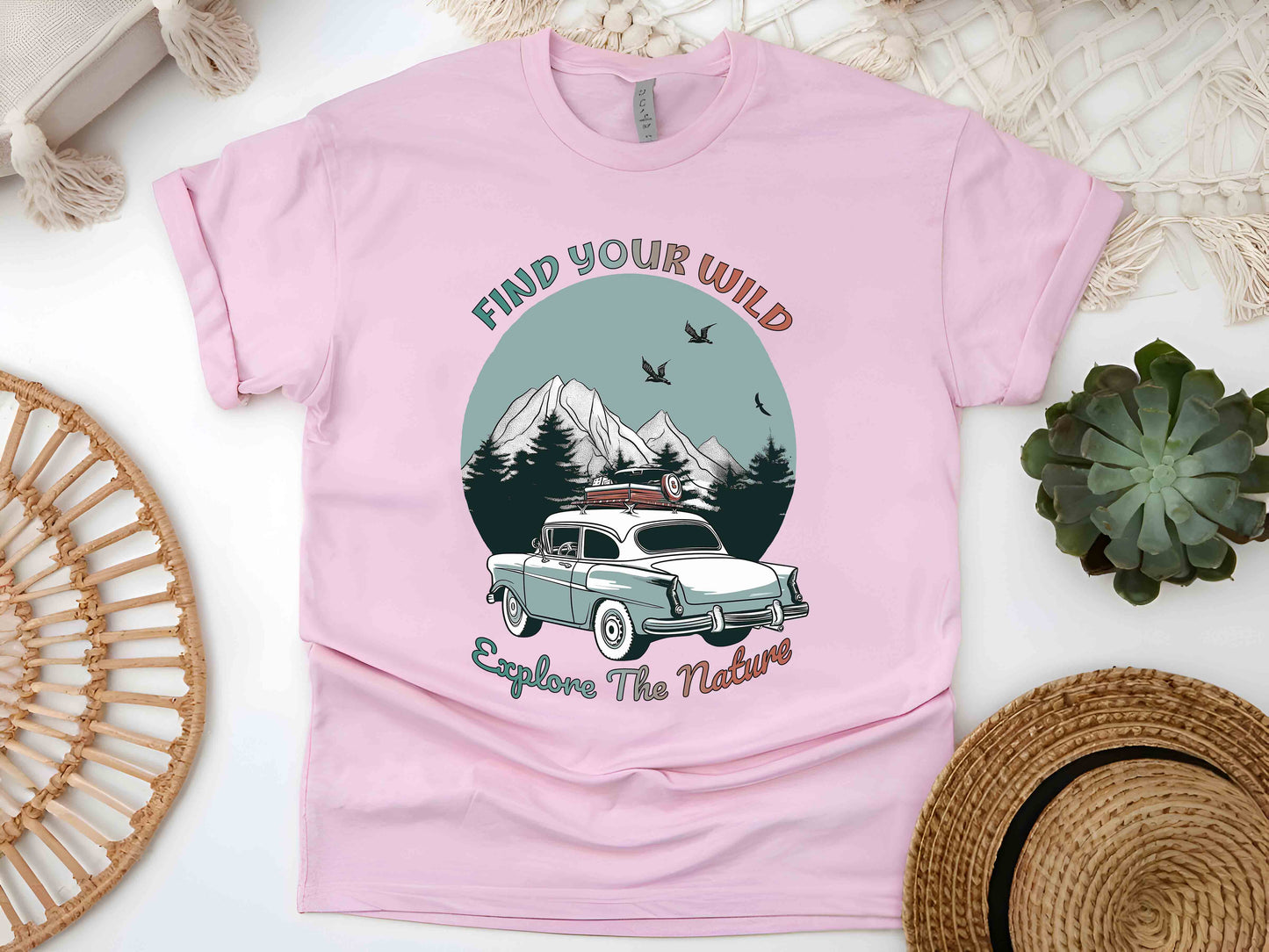 Find Your Wild Live Free Unisex Tee, Outdoor Adventure Shirt, Nature Lover T-Shirt, Motivational Wilderness Tee, Casual Graphic Tee