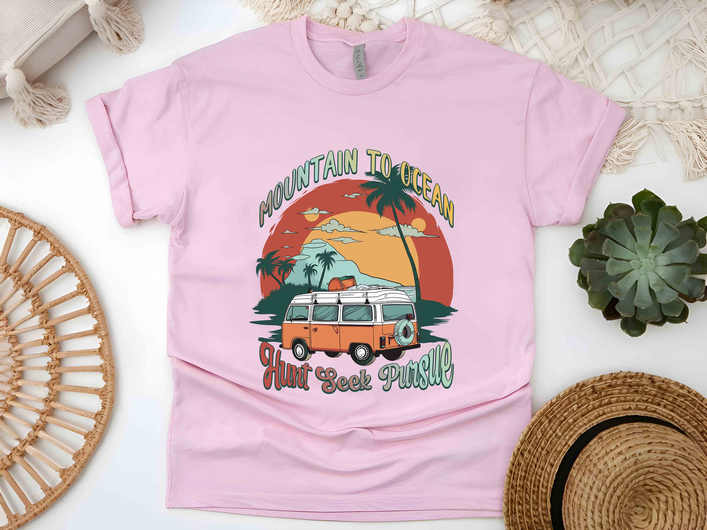 Mountain And Ocean Shirt, Hunt Seek Pursue Tee, Adventure Shirt, Nature Lover Gift, Camping Shirt, Outdoorsy Tee, Hiking Shirt