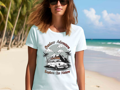 Outdoor Adventure Shirt, Explore Nature Tee, Adventure Shirt, Mountain Lover Gift, Camping Shirt, Nature Explorer Tee