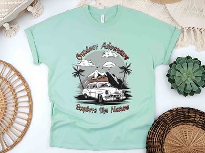 Outdoor Adventure Shirt, Explore Nature Tee, Adventure Shirt, Mountain Lover Gift, Camping Shirt, Nature Explorer Tee