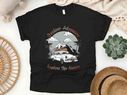 Outdoor Adventure Shirt, Explore Nature Tee, Adventure Shirt, Mountain Lover Gift, Camping Shirt, Nature Explorer Tee