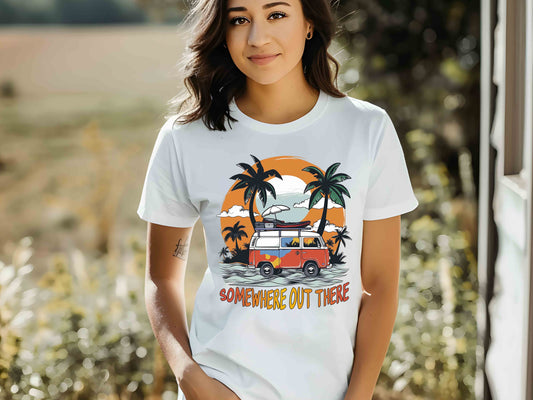 Adventure Is Out There Shirt, Travel Tee, Wanderlust Shirt, Camping Shirt, Van Life Tee, Outdoors Shirt, Road Trip Shirt, Explorer Tee