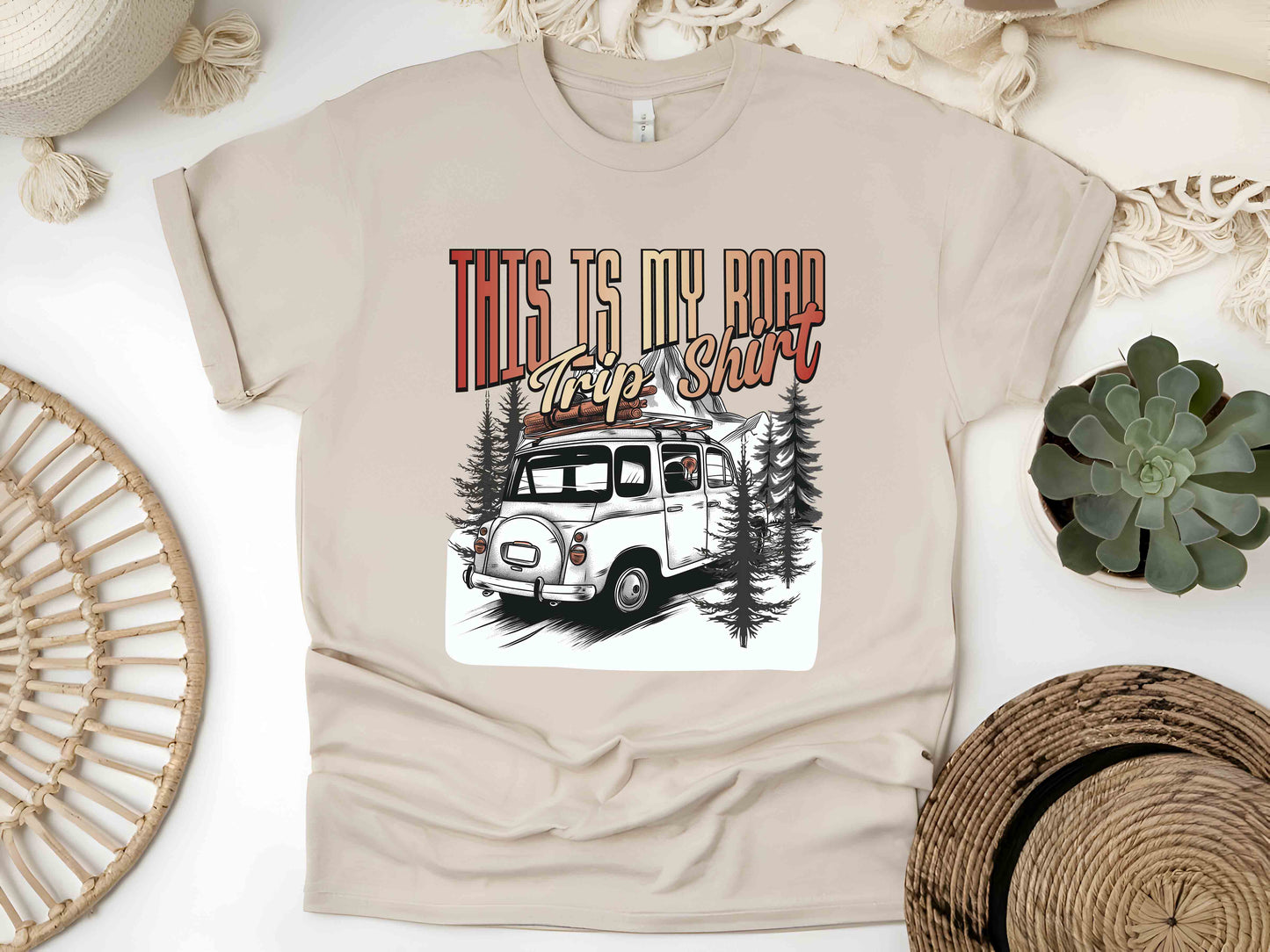 This Is My Road Trip Shirt, Family Travel Tee, Summer Vacation Shirt, Caravan Trip Tee, Vintage Car Shirt, Camping Shirt, Holiday Gift