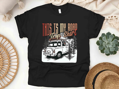 This Is My Road Trip Shirt, Family Travel Tee, Summer Vacation Shirt, Caravan Trip Tee, Vintage Car Shirt, Camping Shirt, Holiday Gift