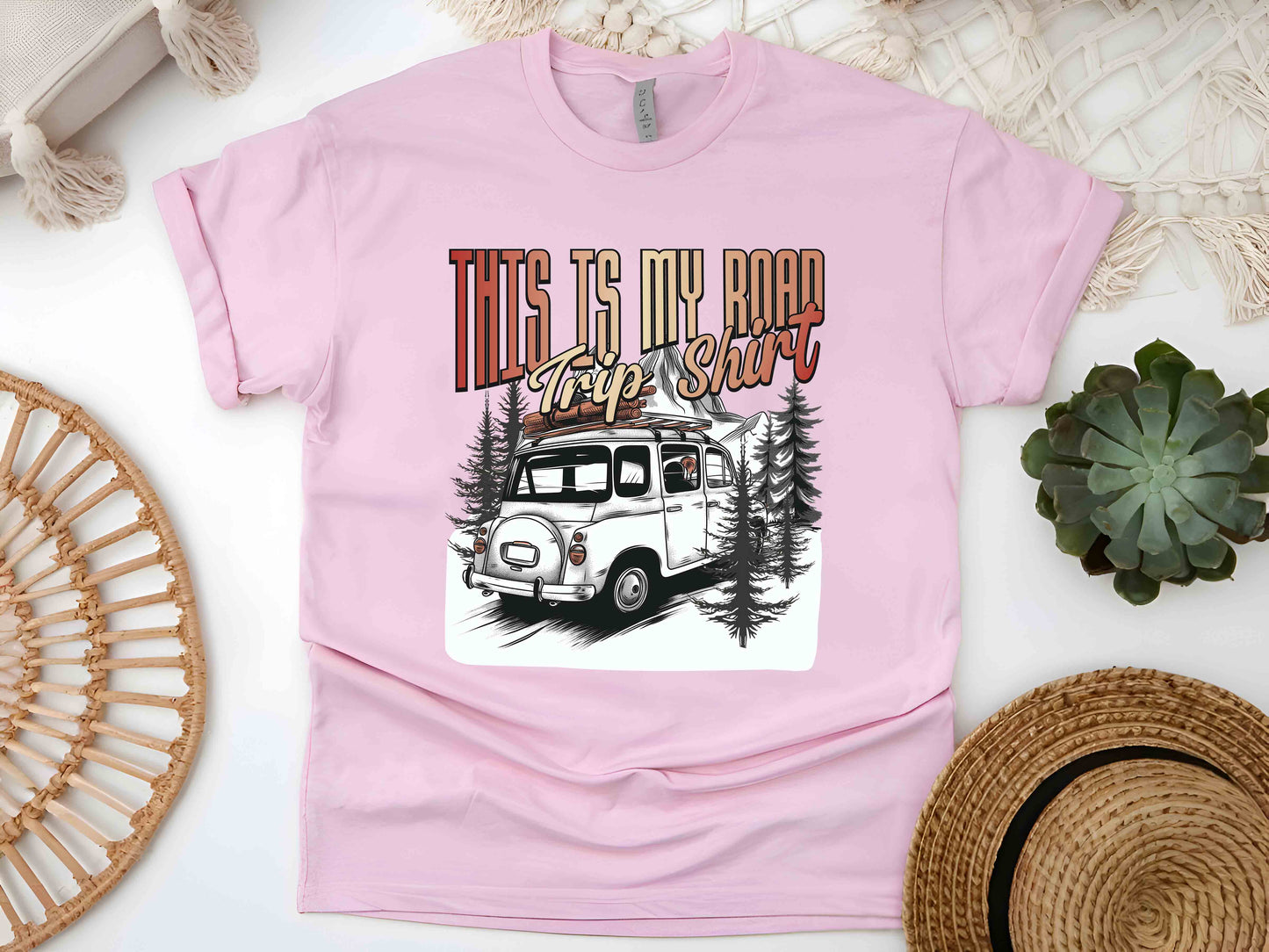 This Is My Road Trip Shirt, Family Travel Tee, Summer Vacation Shirt, Caravan Trip Tee, Vintage Car Shirt, Camping Shirt, Holiday Gift