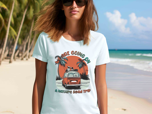 We Are Going On A Nature Road Trip Shirt, Family Travel Tee, Summer Vacation Shirt, Caravan Trip Tee, Vintage Car Shirt, Camping Shirt