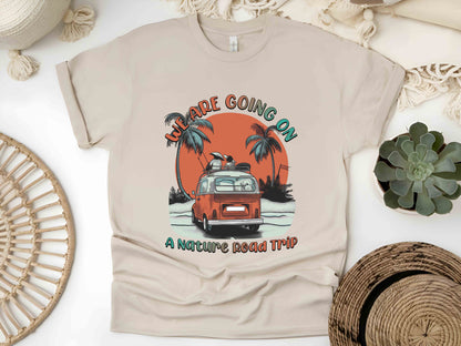 We Are Going On A Nature Road Trip Shirt, Family Travel Tee, Summer Vacation Shirt, Caravan Trip Tee, Vintage Car Shirt, Camping Shirt