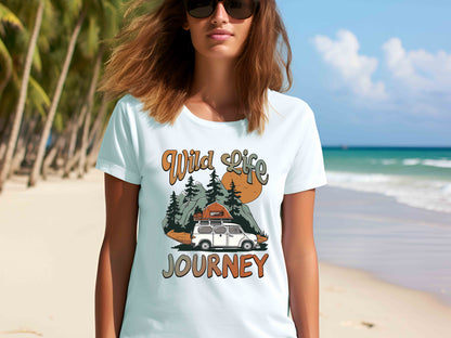 Wild Life Journey Shirt, Caravan Life Tee, Road Trip Shirt, Offroad Adventure Tee, Family Travel Shirt, Camping Shirt, Vintage Car Tee