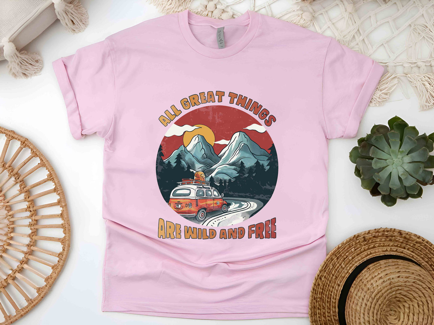 All Good Things Are Wild and Free Unisex Tee, Nature Lover Gift, Adventure Seeker Shirt, Outdoorsy T-Shirt, Granola Girl Aesthetic